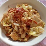 醤油麹de味噌マヨ鶏キャベ炒め♪